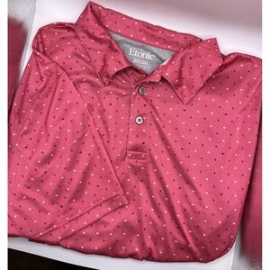 ETONIC VIBRANT‎ PINK Short Sleeve Golf/Polo Shirt SZ L